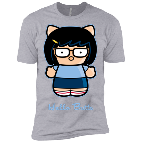 T-Shirts Heather Grey / X-Small Hello Butts Men's Premium T-Shirt