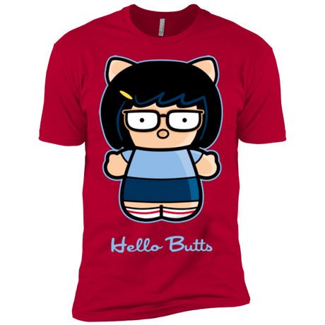 T-Shirts Red / X-Small Hello Butts Men's Premium T-Shirt