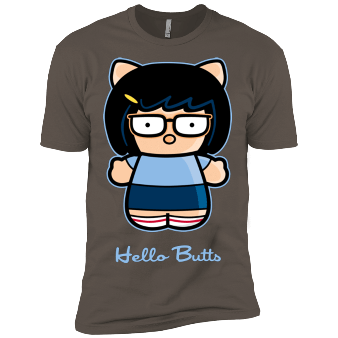 T-Shirts Warm Grey / X-Small Hello Butts Men's Premium T-Shirt