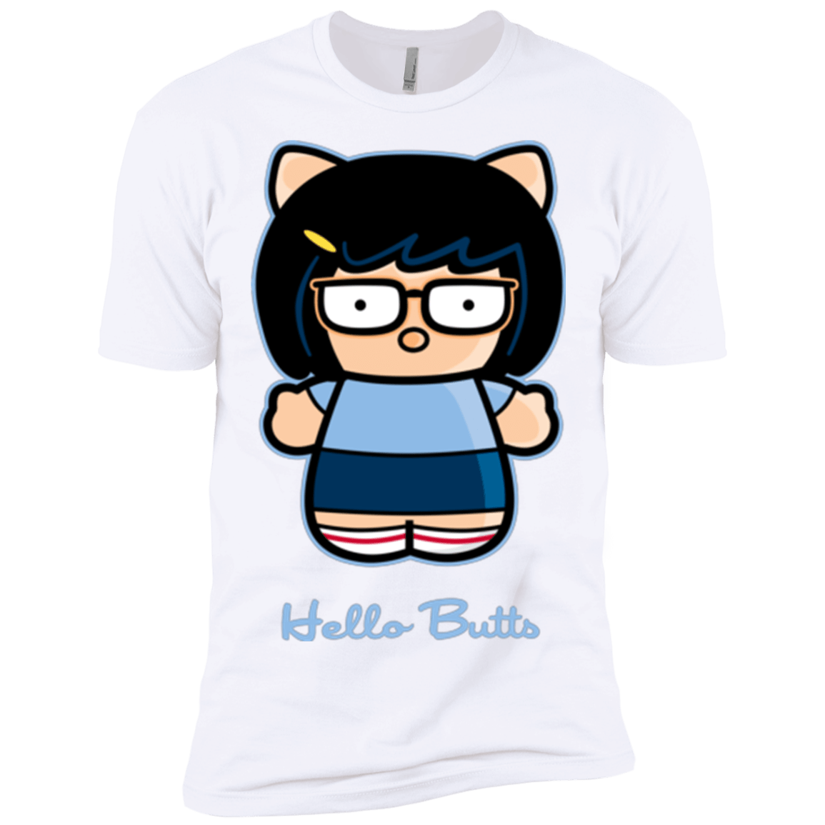 T-Shirts White / X-Small Hello Butts Men's Premium T-Shirt