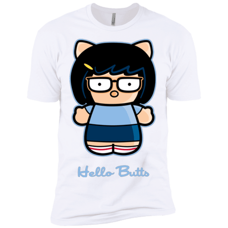 T-Shirts White / X-Small Hello Butts Men's Premium T-Shirt