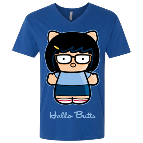 T-Shirts Royal / X-Small Hello Butts Men's Premium V-Neck