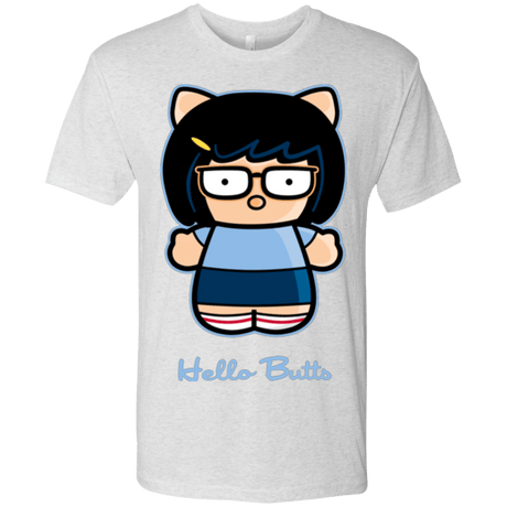 T-Shirts Heather White / Small Hello Butts Men's Triblend T-Shirt