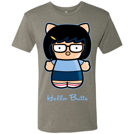 T-Shirts Venetian Grey / Small Hello Butts Men's Triblend T-Shirt