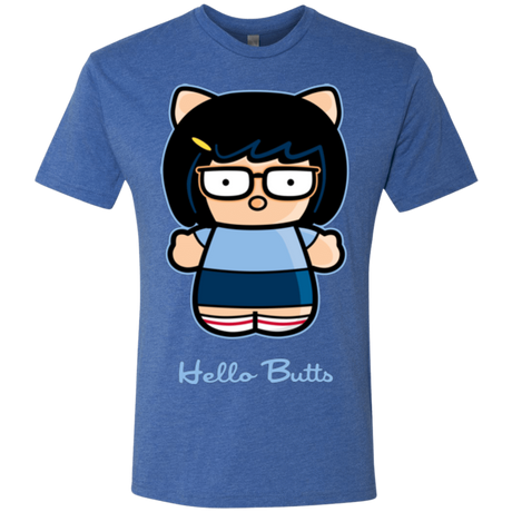 T-Shirts Vintage Royal / Small Hello Butts Men's Triblend T-Shirt