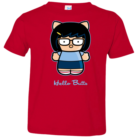 T-Shirts Red / 2T Hello Butts Toddler Premium T-Shirt