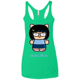 T-Shirts Envy / X-Small Hello Butts Women's Triblend Racerback Tank