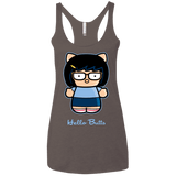 T-Shirts Macchiato / X-Small Hello Butts Women's Triblend Racerback Tank