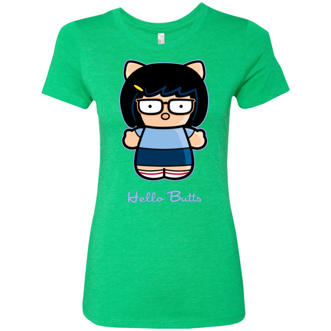 T-Shirts Envy / Small Hello Butts Women's Triblend T-Shirt