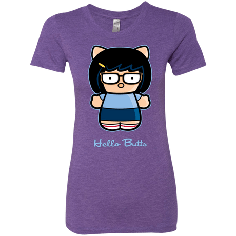 T-Shirts Purple Rush / Small Hello Butts Women's Triblend T-Shirt