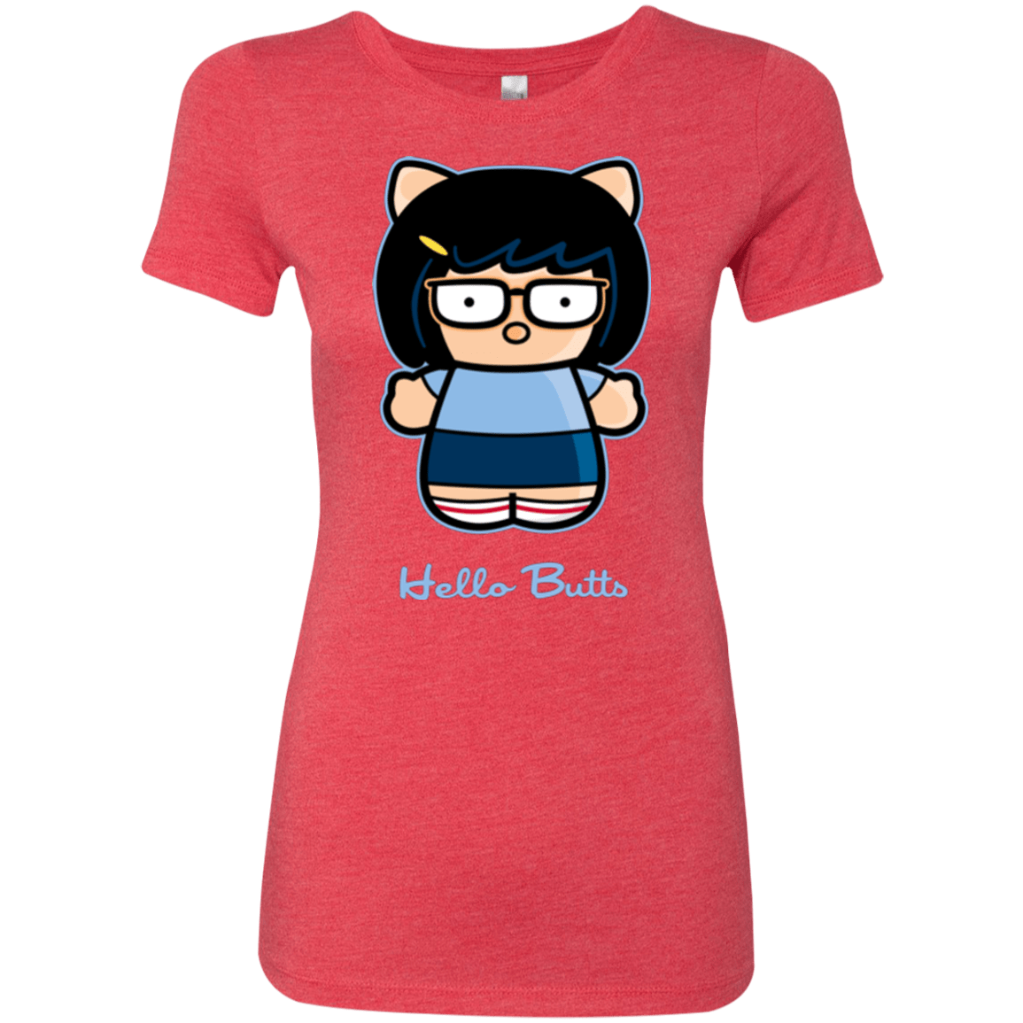 T-Shirts Vintage Red / Small Hello Butts Women's Triblend T-Shirt