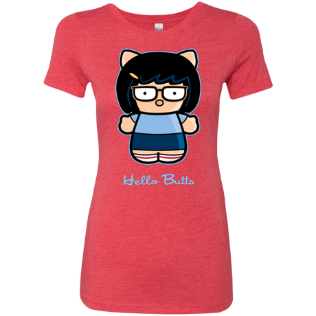 T-Shirts Vintage Red / Small Hello Butts Women's Triblend T-Shirt