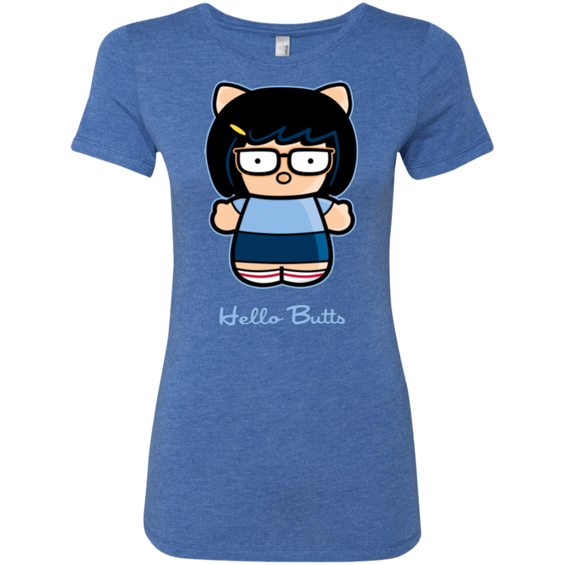 T-Shirts Vintage Royal / Small Hello Butts Women's Triblend T-Shirt