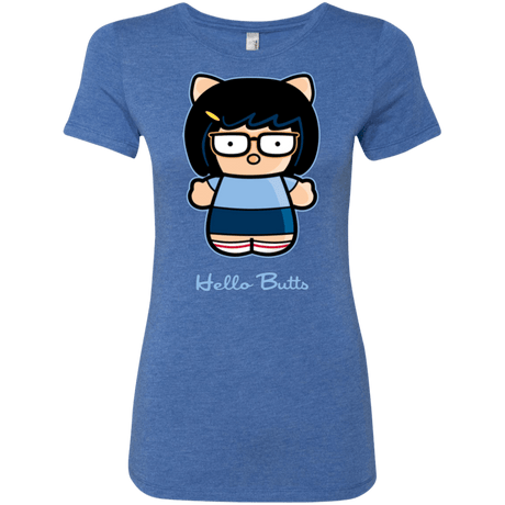 T-Shirts Vintage Royal / Small Hello Butts Women's Triblend T-Shirt
