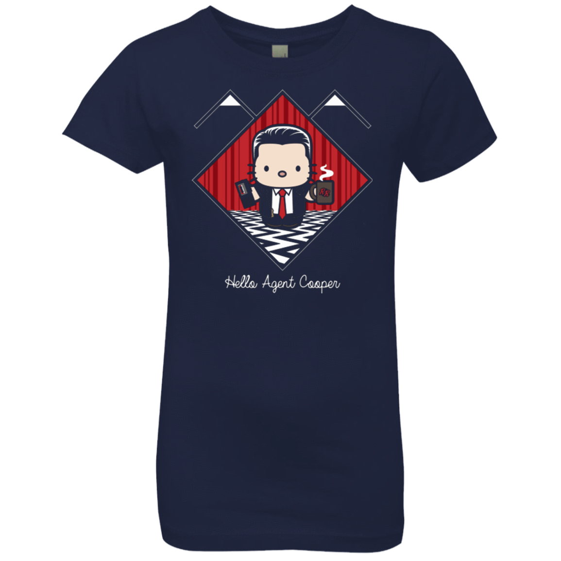 T-Shirts Midnight Navy / YXS Hello Cooper Girls Premium T-Shirt