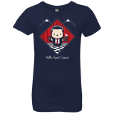 T-Shirts Midnight Navy / YXS Hello Cooper Girls Premium T-Shirt