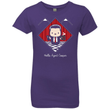 T-Shirts Purple Rush / YXS Hello Cooper Girls Premium T-Shirt