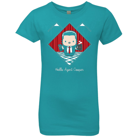 T-Shirts Tahiti Blue / YXS Hello Cooper Girls Premium T-Shirt