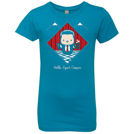 T-Shirts Turquoise / YXS Hello Cooper Girls Premium T-Shirt