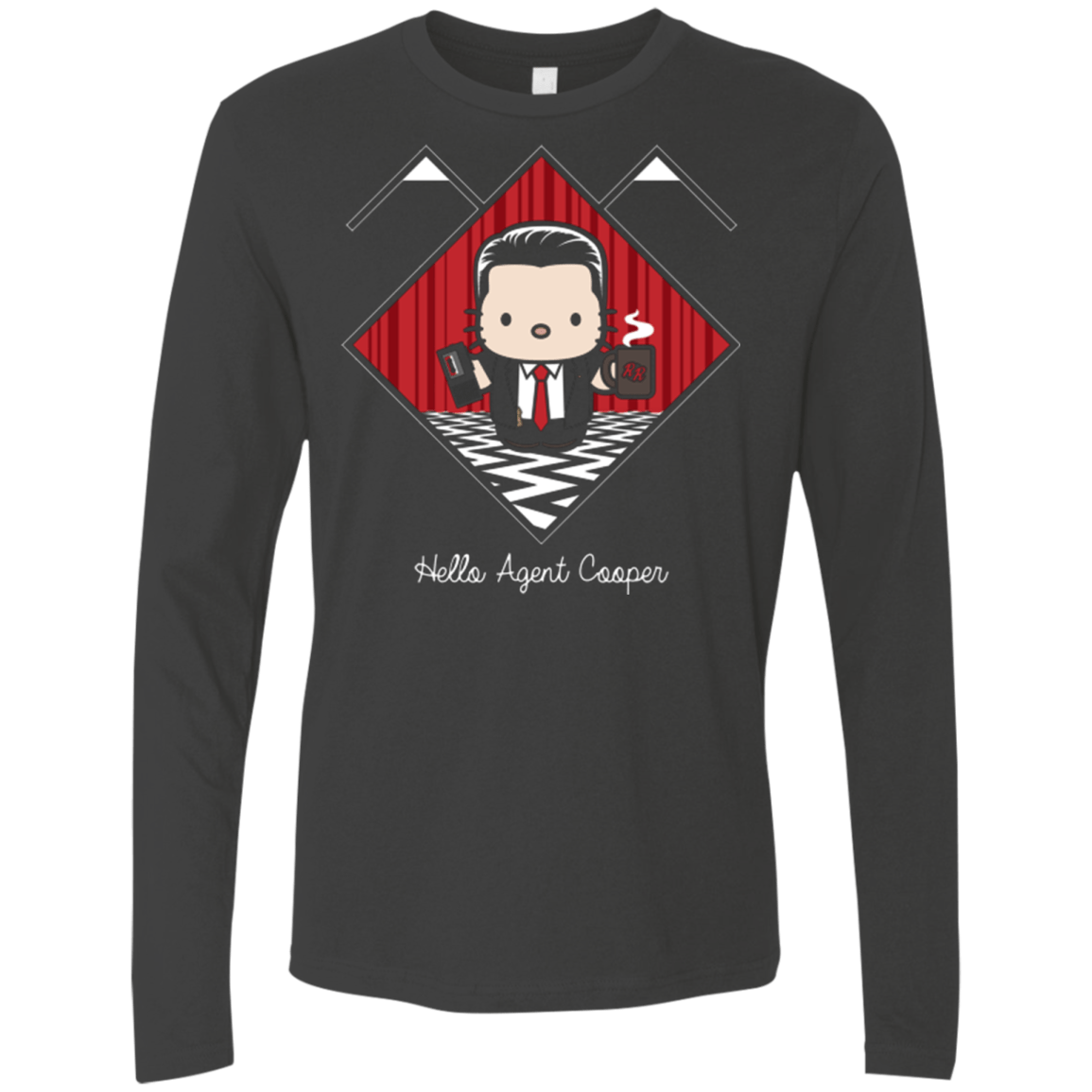 T-Shirts Heavy Metal / Small Hello Cooper Men's Premium Long Sleeve