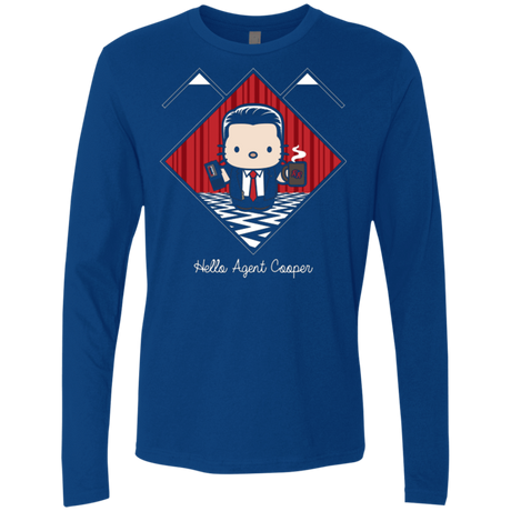 T-Shirts Royal / Small Hello Cooper Men's Premium Long Sleeve