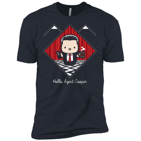 T-Shirts Indigo / X-Small Hello Cooper Men's Premium T-Shirt
