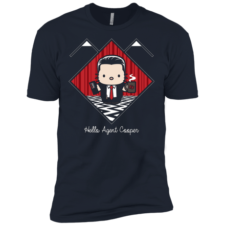 T-Shirts Midnight Navy / X-Small Hello Cooper Men's Premium T-Shirt