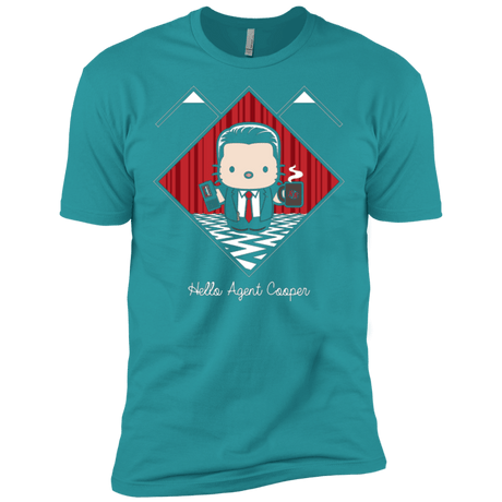 T-Shirts Tahiti Blue / X-Small Hello Cooper Men's Premium T-Shirt