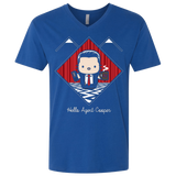 T-Shirts Royal / X-Small Hello Cooper Men's Premium V-Neck