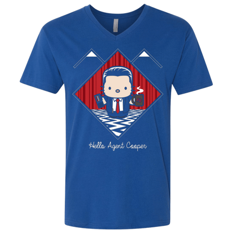 T-Shirts Royal / X-Small Hello Cooper Men's Premium V-Neck