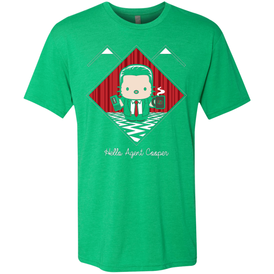 T-Shirts Envy / Small Hello Cooper Men's Triblend T-Shirt