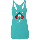 T-Shirts Tahiti Blue / X-Small Hello Cooper Women's Triblend Racerback Tank