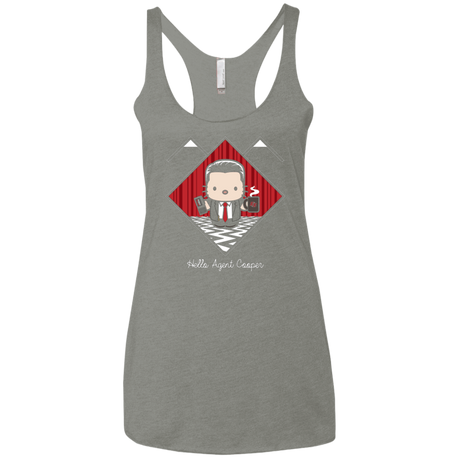 T-Shirts Venetian Grey / X-Small Hello Cooper Women's Triblend Racerback Tank
