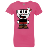 T-Shirts Hot Pink / YXS Hello Cuphead Girls Premium T-Shirt