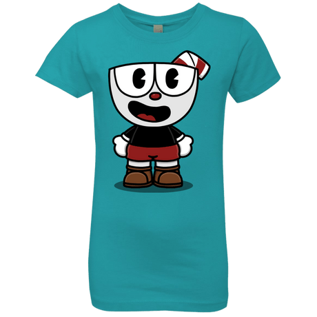 T-Shirts Tahiti Blue / YXS Hello Cuphead Girls Premium T-Shirt