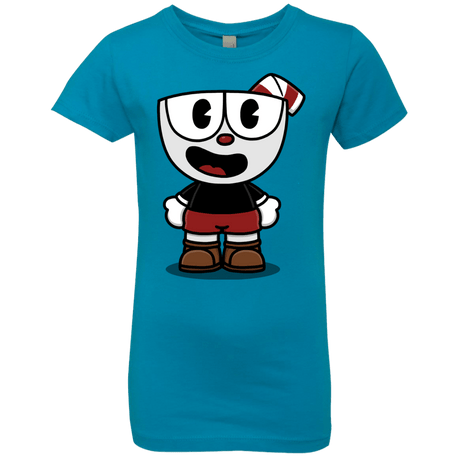 T-Shirts Turquoise / YXS Hello Cuphead Girls Premium T-Shirt