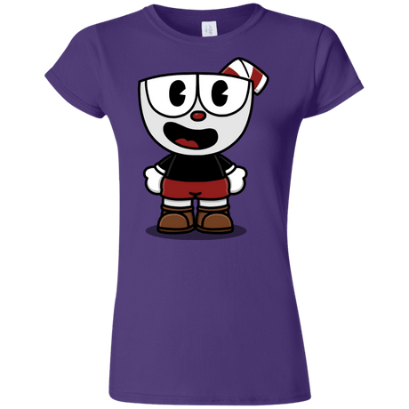 T-Shirts Purple / S Hello Cuphead Junior Slimmer-Fit T-Shirt