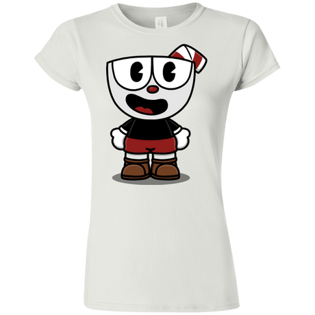 T-Shirts White / S Hello Cuphead Junior Slimmer-Fit T-Shirt