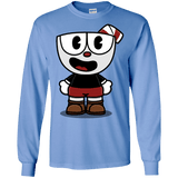 T-Shirts Carolina Blue / S Hello Cuphead Men's Long Sleeve T-Shirt