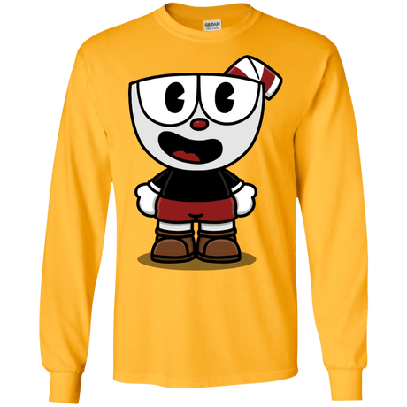 T-Shirts Gold / S Hello Cuphead Men's Long Sleeve T-Shirt