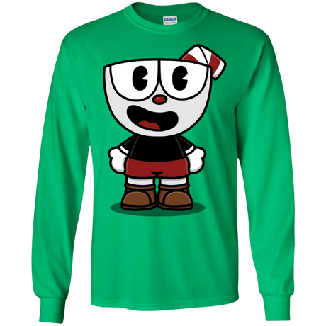 T-Shirts Irish Green / S Hello Cuphead Men's Long Sleeve T-Shirt