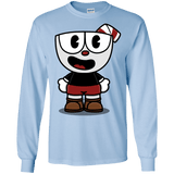 T-Shirts Light Blue / S Hello Cuphead Men's Long Sleeve T-Shirt