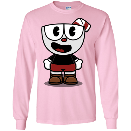 T-Shirts Light Pink / S Hello Cuphead Men's Long Sleeve T-Shirt
