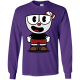 T-Shirts Purple / S Hello Cuphead Men's Long Sleeve T-Shirt