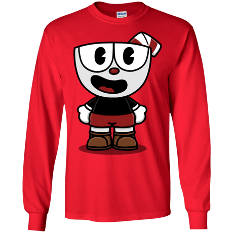 T-Shirts Red / S Hello Cuphead Men's Long Sleeve T-Shirt