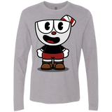 T-Shirts Heather Grey / S Hello Cuphead Men's Premium Long Sleeve