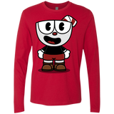 T-Shirts Red / S Hello Cuphead Men's Premium Long Sleeve