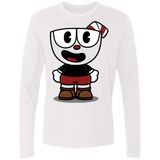 T-Shirts White / S Hello Cuphead Men's Premium Long Sleeve