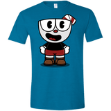 T-Shirts Antique Sapphire / S Hello Cuphead Men's Semi-Fitted Softstyle