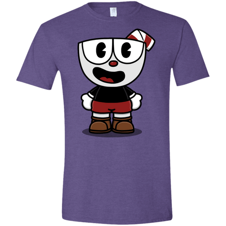 T-Shirts Heather Purple / S Hello Cuphead Men's Semi-Fitted Softstyle
